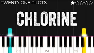 twenty one pilots  Chlorine  EASY Piano Tutorial [upl. by Lacym]