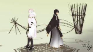 【MMD刀剣乱舞】鶴丸と三日月でHYBRID [upl. by Aem]