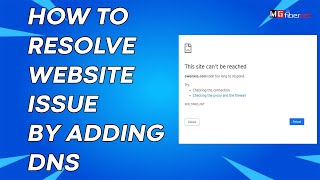 How To Resolve Website Issue by Adding DNS [upl. by Ellehcyar]