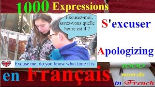 1000 sentences french  english about Apologizing  subtitles [upl. by Mairhpe89]