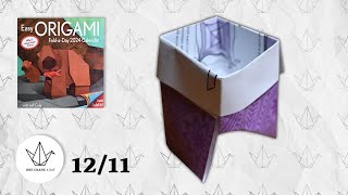 1211  Box with Feet  Easy ORIGAMI Calendar 2024 [upl. by Dlanor]