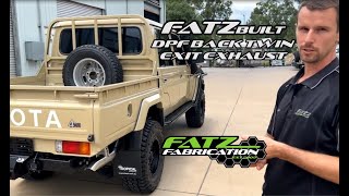 Fatz Fabrication Toyota Landcruiser Twin Exit Exhaust [upl. by Ahsyekat]