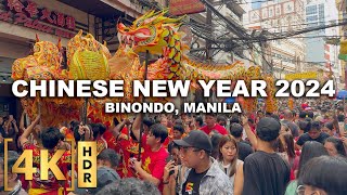 2024 Chinese New Year at Manila Chinatown  The OLDEST in the World Tour amp Fireworks  Philippines [upl. by Hniht257]