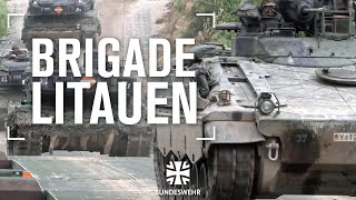 Die Brigade in Litauen kommt  Abschreckung und Verteidigung an der Ostflanke  Bundeswehr [upl. by Skrap]