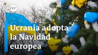 Ucrania cambia la Navidad ortodoxa rusa por la occidental [upl. by Baird]