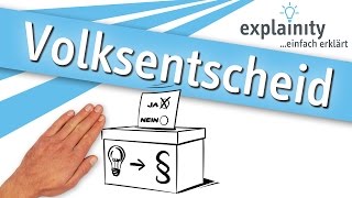 Volksentscheid einfach erklärt explainity® Erklärvideo [upl. by Enhpad]