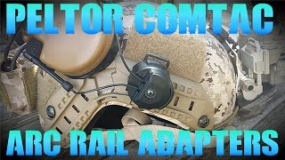 3M Peltor Comtac III Arc Rail Adapters Installation [upl. by Renner308]