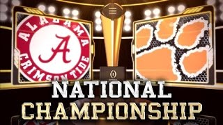 2016 National Championship No 1 Clemson vs No 2 Alabama No Huddle [upl. by Ralyks115]