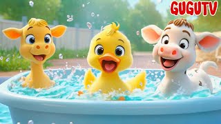 Bath Song  Lets Take a Bath  Fun Bath Time Song  GuGuTv Nursery Rhymes [upl. by Damarra794]