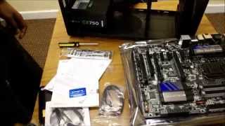 Installing Gigabyte Z87X UD3H Motherboard Part 1 [upl. by Twitt]