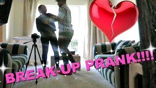 BREAK UP PRANK ON BOYFRIEND GONE WRONG PUNCHES WALL [upl. by Flann]