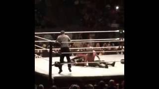 Holy shit Seth Rollins hits a Vertebreaker on AJ Styles [upl. by Assir]