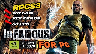 Best Setting for InFamous 1amp2 Ps3 Game on Pc RPCS3  Fix All IssueNo Leg infamous settings [upl. by Tserrof869]