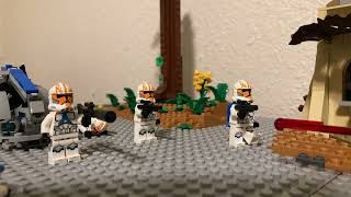 lego star wars clones vs droids battle 3 lego stop motion [upl. by Nahc]