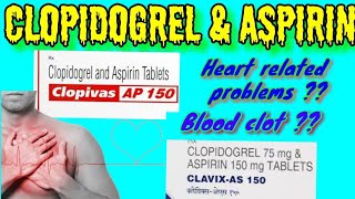 Clopidogrel and aspirin tablets  Clopivas AS tablet uses  side effects LEARN ABOUT MEDICINE [upl. by Yboj119]