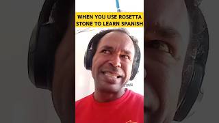 When you use Rosetta stone to learn spanish🫨 funny Spanish rosettastone shorts [upl. by Assennej]