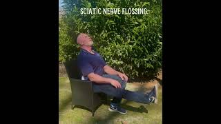 Sciatic nerve flossing powerlifting motivation sciaticpain [upl. by Kelcie]