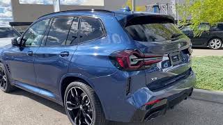 2022 BMW X3 M40i ALL NEW LCI Pythonic Blue with Cognac interior [upl. by Anitsyrc]