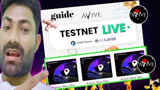 avive Testnet is now live on Arbitrum  avive mining new update  avive Testnet NFT received [upl. by Acinorav]