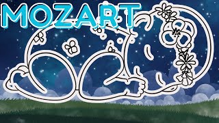 MUSIC FOR BABY SLEEPING SONG MOZART TWINKLE TWINKLE LITTLE STARS [upl. by Anoirtac]