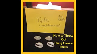 How to Throw Obi Using Cowrie Shells  ATR  A Traditional Way to Communicate with Divinity [upl. by Pero664]