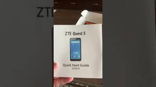 Unboxing Qlink phone ZTE Quest 1 [upl. by Assillem106]