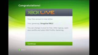 Setup Xbox Live Account [upl. by Alaekim225]