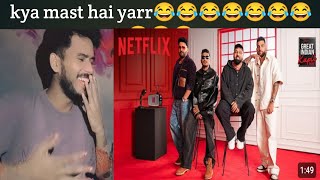 Kapil welcomes rap artists reaction  badshah divine karan  the great Indian show  react  Ajay [upl. by Liu]