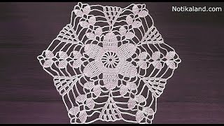 Round and Round Crochet Your Own Circular Tableclothcrochet table runnercrochet doilyPart 5 [upl. by Enilreug328]