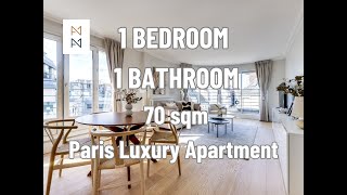 Luxury in Paris  Apartment Tour  For Rent  1 BEDROOM 1 BATHROOM  Champs Elysées GeorgeV [upl. by Yenhpad459]