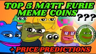 Top 5 Matt Furie Meme Coins To Buy Now [upl. by Dahaf732]