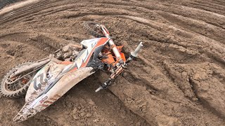 Gopro hero 11  4K  mx lommel muddy   crash [upl. by Garlanda]