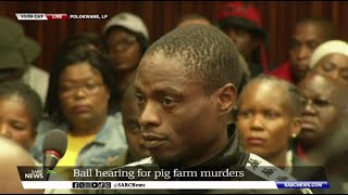 Pig Farm Murders  The three accused in Limpopo pigsty murder are back in court [upl. by Etrem187]