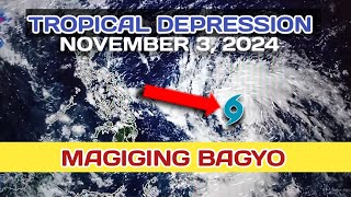 November 3 2023  Low Pressure Posibleng Maging Bagyo Next Day [upl. by Miner]