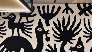 Minna Leunig installing murals for Deloitte Melbourne [upl. by Chun646]