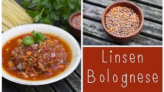 LinsenBolognese Proteinreich und lecker  vegan [upl. by Anibas158]