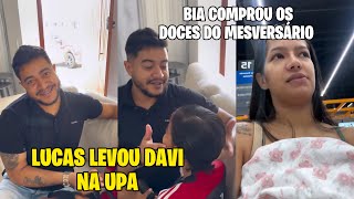 BIA CHAGAS LUCAS FOI LEVAR DAVI NO UPA BIA COMPROU OS DOCES DO MESVERSÁRIO DA LAURA [upl. by Clementina657]