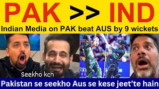 😍 Indian media beautiful reaction today match Pakistan win  Vikrant Gupta on Pakistan Win vs AUS [upl. by Wivestad]