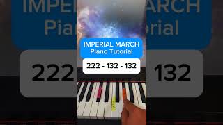 Play The Imperial March on Piano in 5 Seconds shorts pianotutorial [upl. by Romine]