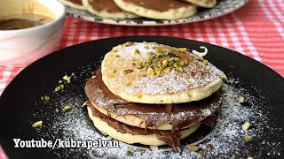 EFSANE PANCAKE TARİFİ👌 YUMUŞACIK LEZZET👍 yemek ve tatlı tarifleri [upl. by Derry]