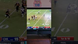 Unbelievable Hail Mary Chicago Bears against Commanders nfl nfc football [upl. by Anerual]