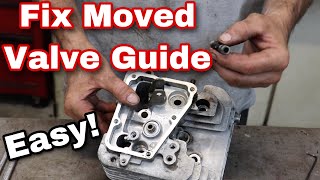 How To Fix A Valve Guide That Moved Epic Fix [upl. by Akinorev849]