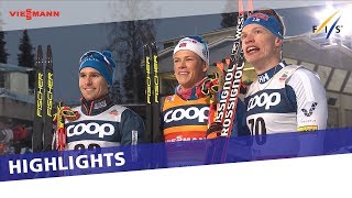 Highlights  Klæbo makes it two in a row in Ruka  FIS Cross Country [upl. by Nassir]