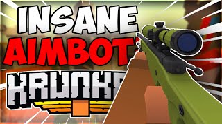 THIS MOD LITERALLY GAVE ME AIMBOT Krunkerio Minecraft NUKE [upl. by Ellimahs]