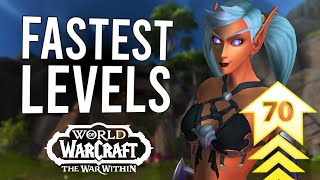 The FASTEST Ways To LEVEL New Characters 170 In The War Within  World Of Warcraft [upl. by Jac]