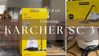 Unboxing my KARCHER STEAM CLEANER 3 SC3  VLOG 216 🇳🇿 [upl. by Jollanta258]