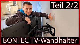 Teil 22 BONTEC TV Wandhalterung für 3280 Zoll Bildschirme bis zu 60kg  Unboxing  Test  Review [upl. by Enialb]