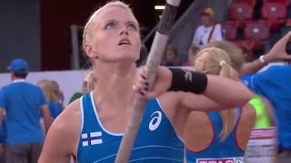 Super Slowmotion Women Pole Vault European Championship Highlights [upl. by Amiarom]