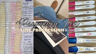 Pregnancy Test amp Ovulation Line Progression First Ultrasound pcospregnancy pregnancyjourney [upl. by Nylak867]