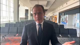 Emilio Butragueño leyenda del Real Madrid destacó al Aeropuerto Internacional de Palmerola [upl. by Ydarg736]